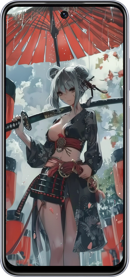 TPU чехол Гейша-воин для Infinix Smart 9 - 6124b-3809 изображение 