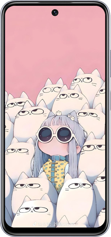 TPU чехол Малышка с котами для Infinix Smart 9 - 6295b-3809 изображение 