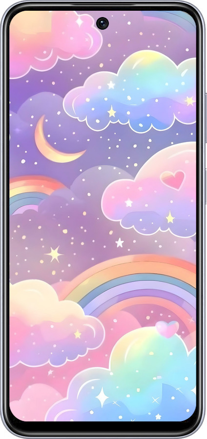 TPU чехол Облака и радуга для Infinix Smart 9 - 6312b-3809 изображение 