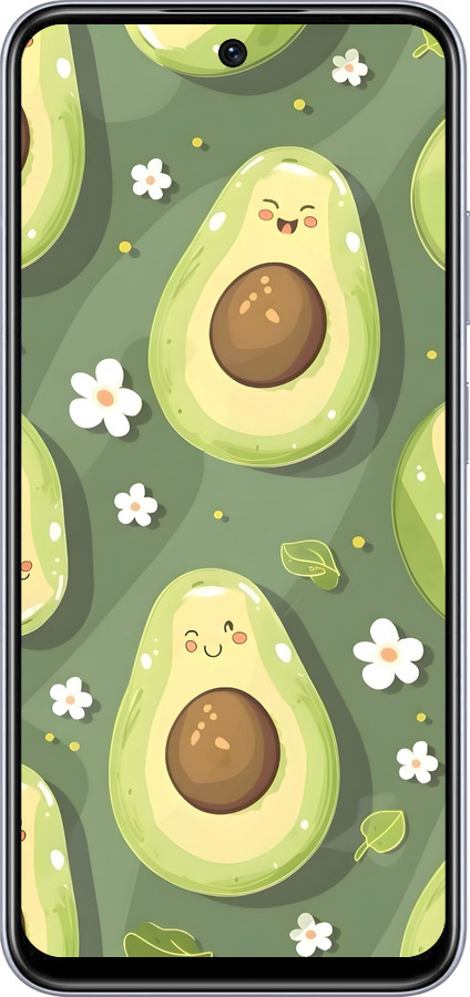 TPU чехол Авокадо для Infinix Hot 50i - 6380b-3965 изображение 
