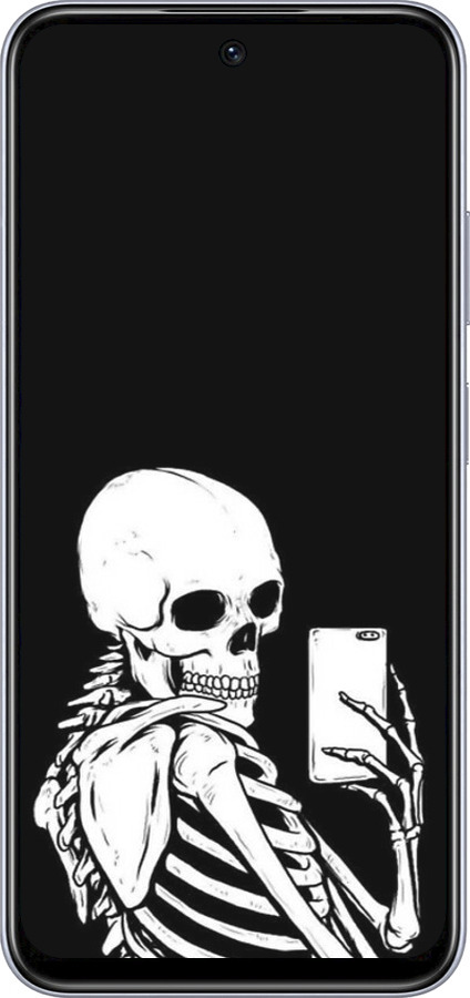 TPU чехол Скелет делает Selfie для Infinix Smart 9 - 6535b-3809 изображение 