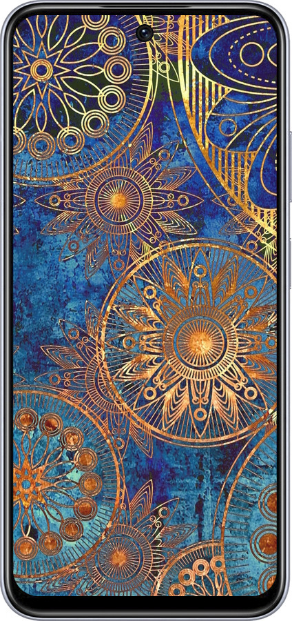 TPU чехол Золотой узор для Infinix Smart 9 - 678b-3809 изображение 