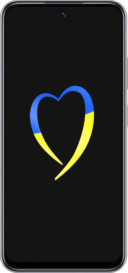 TPU чехол Жёлто-голубое сердце для Infinix Smart 9 - 885b-3809 изображение 