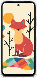 Силикон с усиленными углами чехол Rainbow fox для Infinix Smart 9 - 4010sp-3809 изображение 