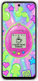 Силикон с усиленными углами чехол Y2K Aesthetic Retro Pet: Годуй мене кавою для Infinix Hot 50i - 6784sp-3965 изображение 