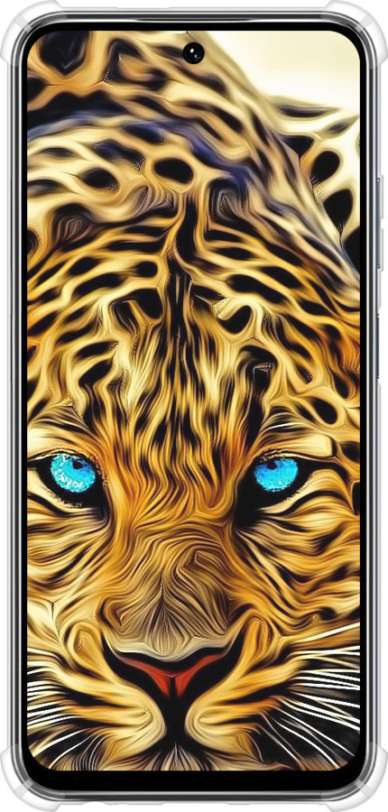 Силіконовий протиударний с посиленими кутами чехол Леопард для Infinix Smart 9 - 6611sp-3809 изображение 
