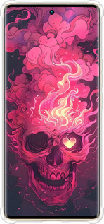 Силикон с усиленными углами чехол Череп арт для Infinix Zero 30 4G - 6385sp-3413 изображение 