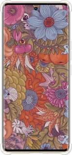Силикон с усиленными углами чехол Абстрактные цветы для Infinix Zero 30 4G - 6526sp-3413 изображение 