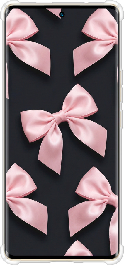 Силіконовий протиударний с посиленими кутами чехол Coquette Ribbons Dark Coquette для Infinix Zero 30 4G - 6767sp-3413 изображение 