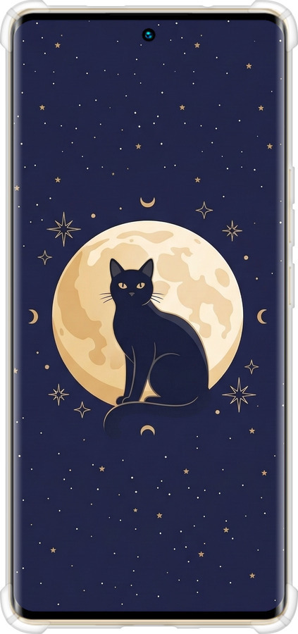 Силикон с усиленными углами чехол Cute Cat Celestial/Witchy для Infinix Zero 30 4G - 6787sp-3413 изображение 