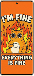 Силиконовый чехол Funny Cat для Infinix Zero 30 4G - 6786u-3413 изображение 