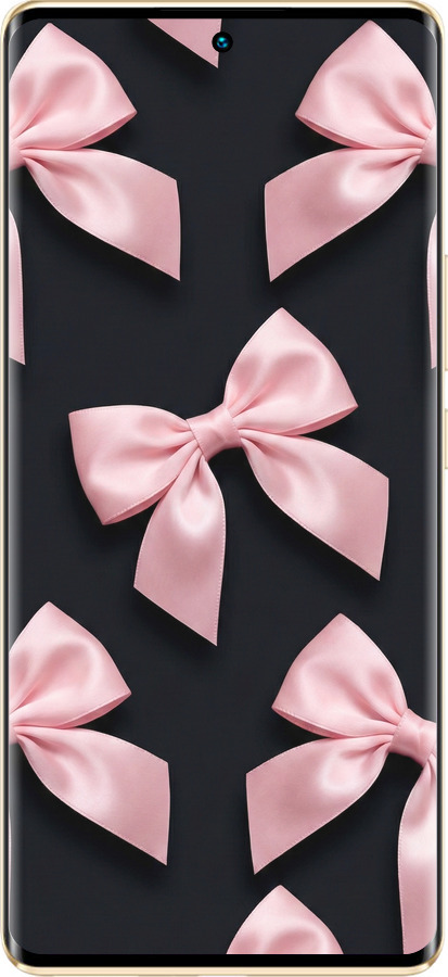 Силиконовый чехол Coquette Ribbons Dark Coquette для Infinix Zero 30 4G - 6767u-3413 изображение 