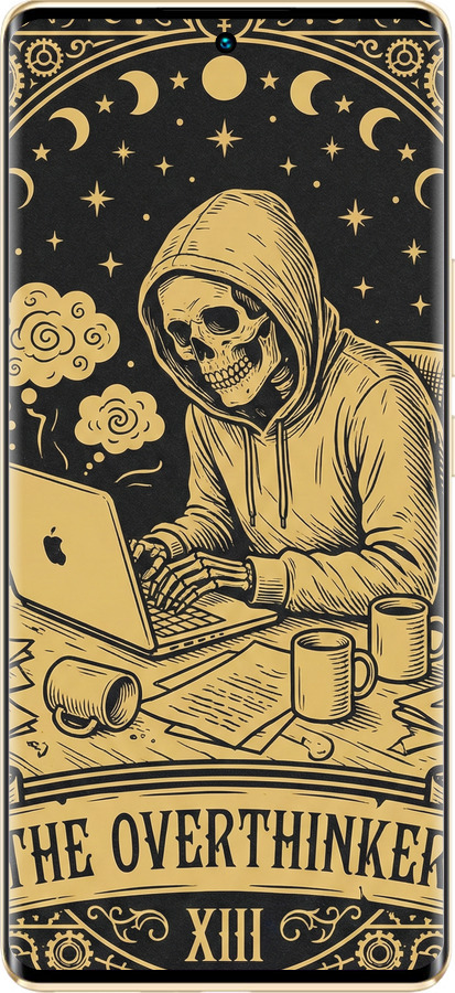 Силиконовый чехол The Overthinker для Infinix Zero 30 4G - 6774u-3413 изображение 