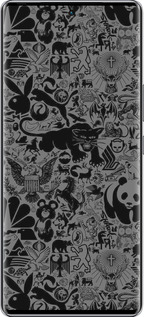 Силиконовый чехол Чёрно-серый стикер бомбинг для Infinix Zero 40 5G - 2432u-3822 изображение 