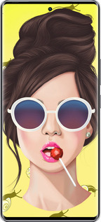 Силиконовый чехол Девушка с чупа-чупсом для Infinix Zero 40 5G - 3979u-3822 изображение 