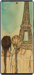 Силиконовый чехол Девушки в Париже для Infinix Zero 40 5G - 3980u-3822 изображение 