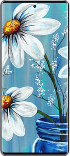 Силиконовый чехол Красивые арт-ромашки для Infinix Zero 40 5G - 4031u-3822 изображение 