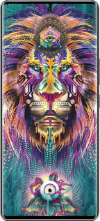 Силиконовый чехол Люминесцентный лев для Infinix Zero 40 5G - 4037u-3822 изображение 