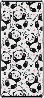 Силіконовий чехол Панди для Infinix Zero 40 5G - 4318u-3822 изображение 