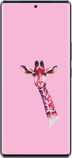Силиконовый чехол Розовая жирафа для Infinix Zero 40 5G - 4441u-3822 изображение 