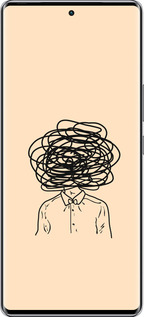 Силиконовый чехол Мысли для Infinix Zero 40 5G - 4568u-3822 изображение 