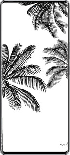 Силиконовый чехол Пальмы1 для Infinix Zero 40 5G - 4634u-3822 изображение 