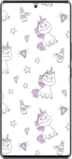 Силиконовый чехол Единорожка v2 для Infinix Zero 40 5G - 4703u-3822 изображение 