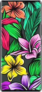 Силиконовый чехол Тропические цветы 1 для Infinix Zero 40 5G - 4753u-3822 изображение 