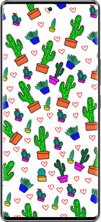Силиконовый чехол Кактусы 4 для Infinix Zero 40 5G - 4856u-3822 изображение 