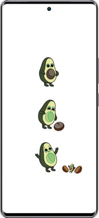 Силиконовый чехол Авокадо 1 для Infinix Zero 40 5G - 4857u-3822 изображение 