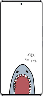 Силиконовый чехол Акула для Infinix Zero 40 5G - 4870u-3822 изображение 