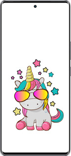 Силіконовий чехол Єдиноріг в окулярах для Infinix Zero 40 5G - 4879u-3822 изображение 