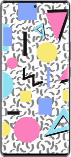 Силиконовый чехол Color shapes для Infinix Zero 40 5G - 4893u-3822 изображение 