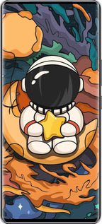 Силиконовый чехол Астронавт и звезда для Infinix Zero 40 5G - 5326u-3822 изображение 