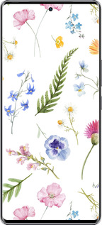 Силиконовый чехол Цветочный фон v2 для Infinix Zero 40 5G - 5472u-3822 изображение 