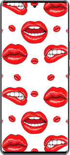 Силиконовый чехол Губы v3 для Infinix Zero 40 5G - 5477u-3822 изображение 