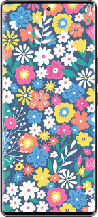 Силиконовый чехол Цветочный фон v4 для Infinix Zero 40 5G - 5494u-3822 изображение 