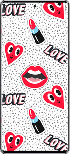 Силиконовый чехол Стикеры v3 для Infinix Zero 40 5G - 5502u-3822 изображение 