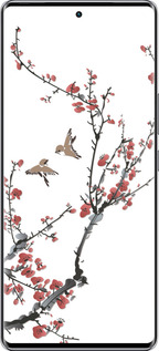 Силиконовый чехол Сакура v2 для Infinix Zero 40 5G - 5538u-3822 изображение 