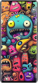 Силиконовый чехол Cмешные монстры для Infinix Zero 40 5G - 5549u-3822 изображение 