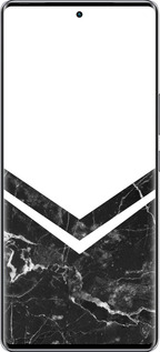 Силиконовый чехол Мраморный шеврон для Infinix Zero 40 5G - 5570u-3822 изображение 