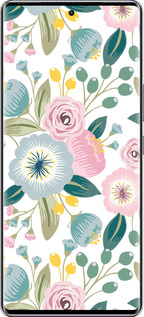 Силиконовый чехол Цветочные обои v2 для Infinix Zero 40 5G - 5602u-3822 изображение 