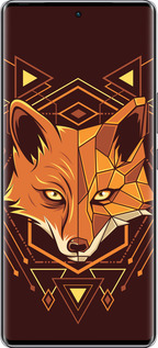 Силиконовый чехол Лиса геометрия для Infinix Zero 40 5G - 5607u-3822 изображение 