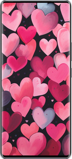 Силиконовый чехол Сердечки 4 для Infinix Zero 40 5G - 5662u-3822 изображение 