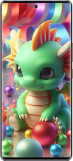 Силиконовый чехол Веселый дракончик для Infinix Zero 40 5G - 5812u-3822 изображение 