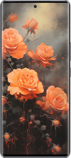 Силиконовый чехол Оранжевые розы для Infinix Zero 40 5G - 5944u-3822 изображение 