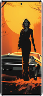 Силиконовый чехол Чехол для телефона Девушка возле автомобиля для Infinix Zero 40 5G - 5946u-3822 изображение 