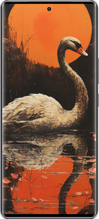 Силиконовый чехол Лебедь для Infinix Zero 40 5G - 5964u-3822 изображение 