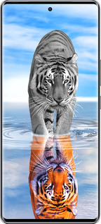 Силиконовый чехол Тигр для Infinix Zero 40 5G - 6016u-3822 изображение 