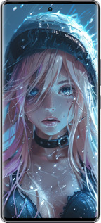 Силиконовый чехол Аниме-дива под дождем для Infinix Zero 40 5G - 6120u-3822 изображение 